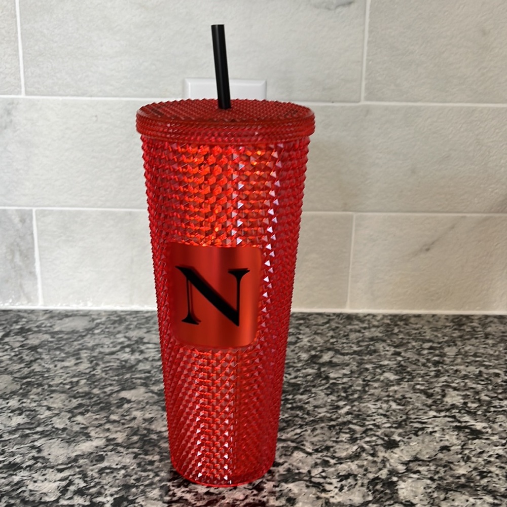 ❤️NWT🖤 Starbucks Northeastern University Red Studded Tumbler Venti 24oz